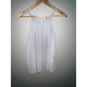 JJ Perfection Grey Tank Cami Keyhole Top Women’s Size Large